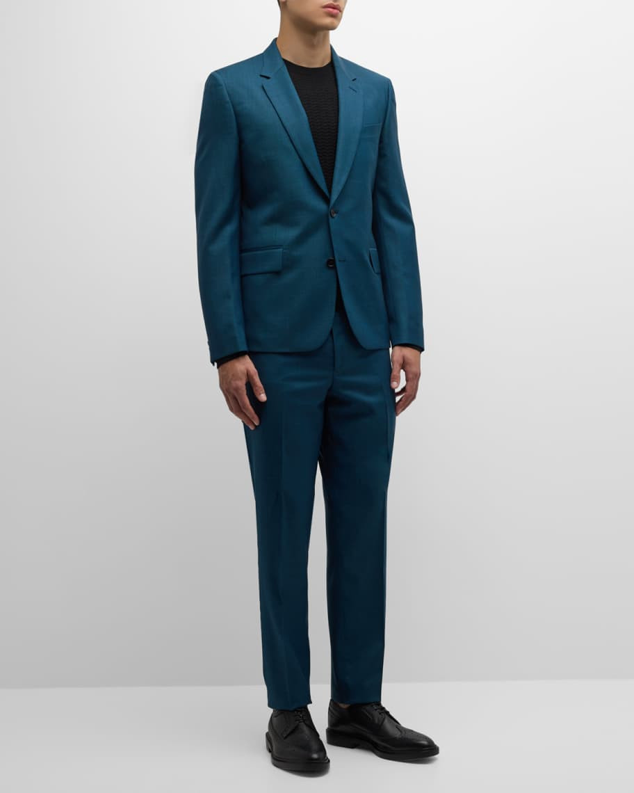 Paul Smith Men's Wool Sharkskin Two-Piece Suit | Neiman Marcus