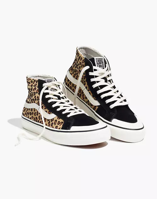 Vans® Unisex SK8-Hi 138 Decon SF High-Top Sneakers in Leopard Colorblock Suede | Madewell