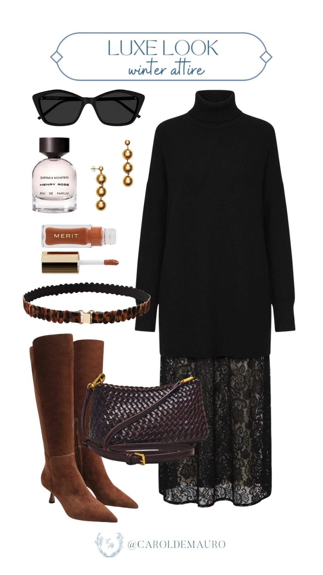 Trade the basic puffer for an oversized knit and lace textures today! Love how this outfit gives quiet luxury but keeps it effortless with chocolate suedes and gold accents. Perfect for a coffee run or a casual meeting in the city.

preppy outfit, quiet luxury, clean girl aesthetic, timeless fashion, sophisticated look, elegant outfit, date night, formal wear

#LTKSeasonal #LTKU #LTKBeauty