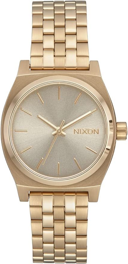 Nixon Medium Time Teller A1130. 100m Water Resistant Women’s Watch (31 mm Stainless Steel Watch... | Amazon (US)