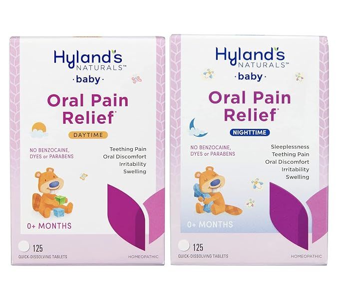 Hyland's Naturals Baby Day & Night Bundle, Soothing Tablets with Chamomilla, Natural Relief of Or... | Amazon (US)
