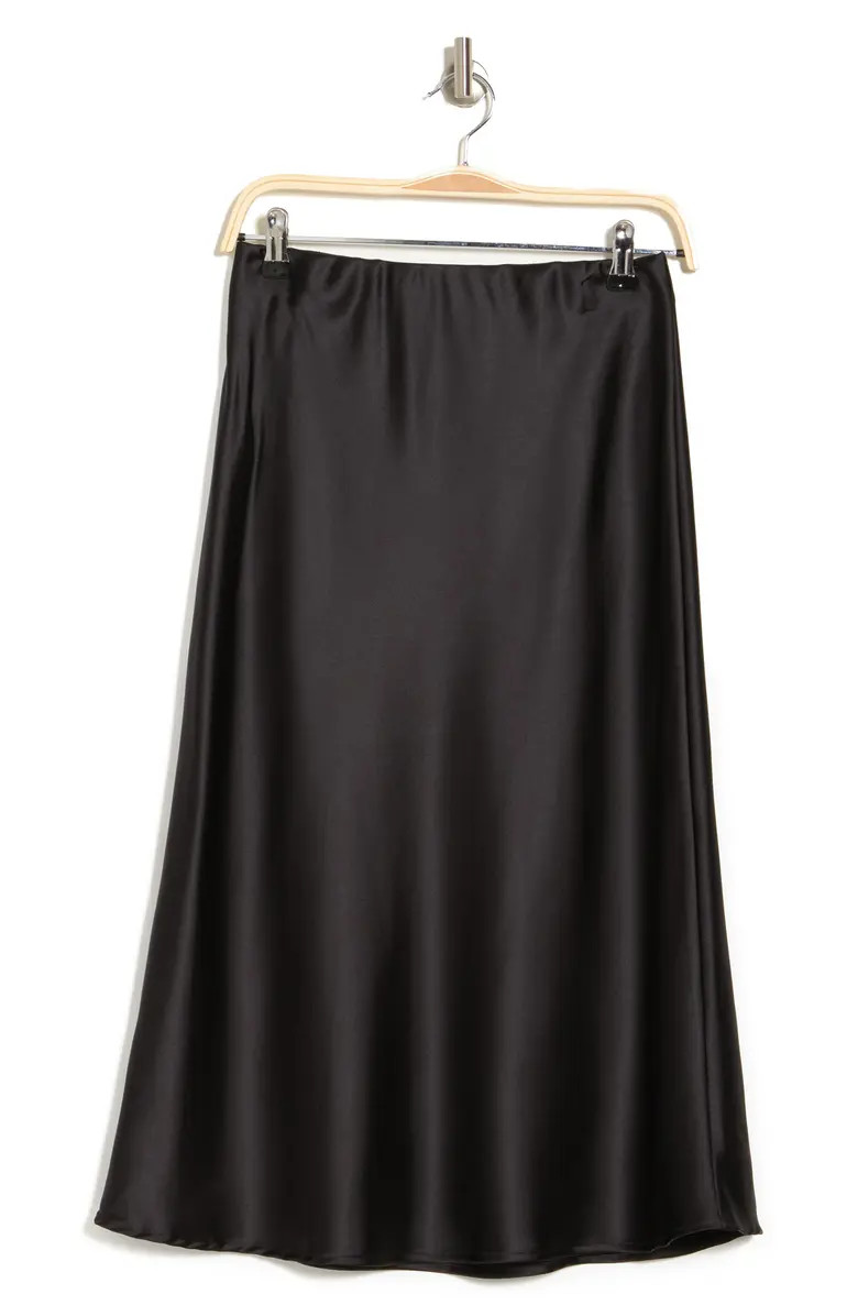 Solid Satin Midi Skirt | Nordstrom Rack