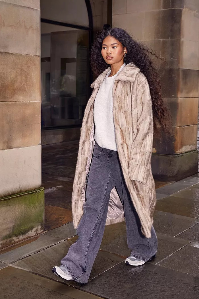 Premium Vintage Look Faux Fur Maxi Coat | boohoo (US & Canada)