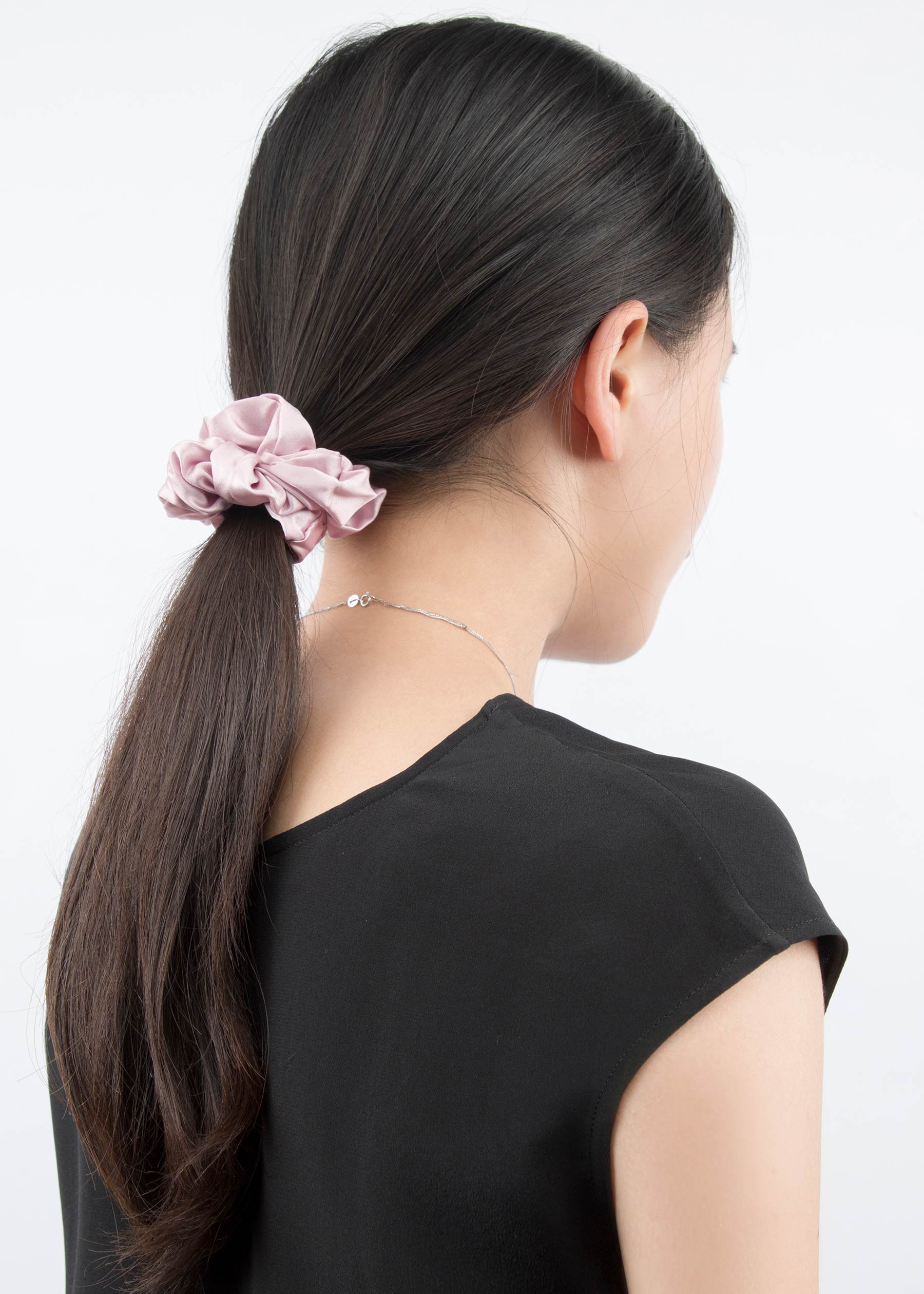 4 Pack Different Silk Hair Scrunchies Set | LilySilk