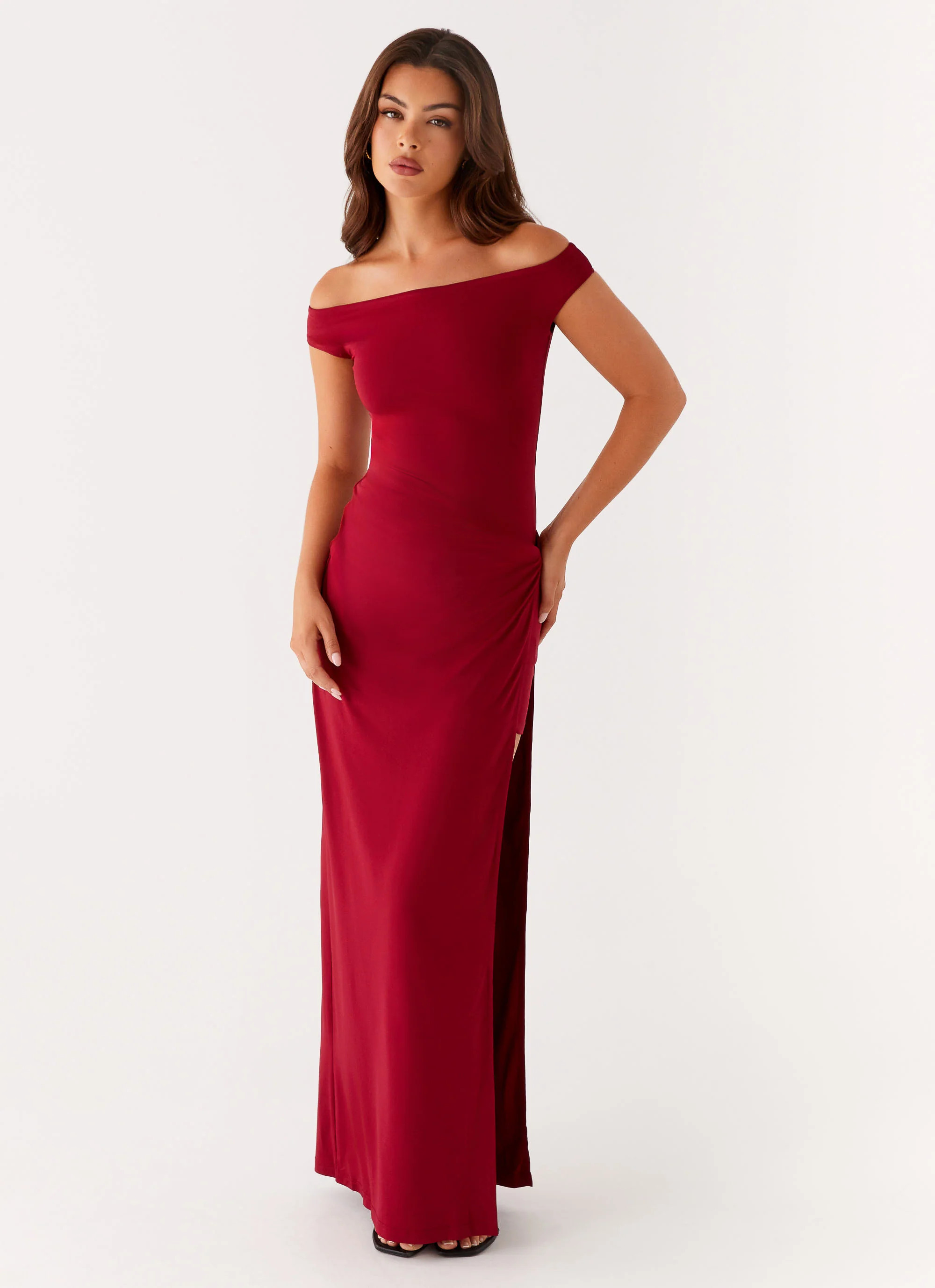 Amerie Maxi Dress - Maroon | Peppermayo (Global)