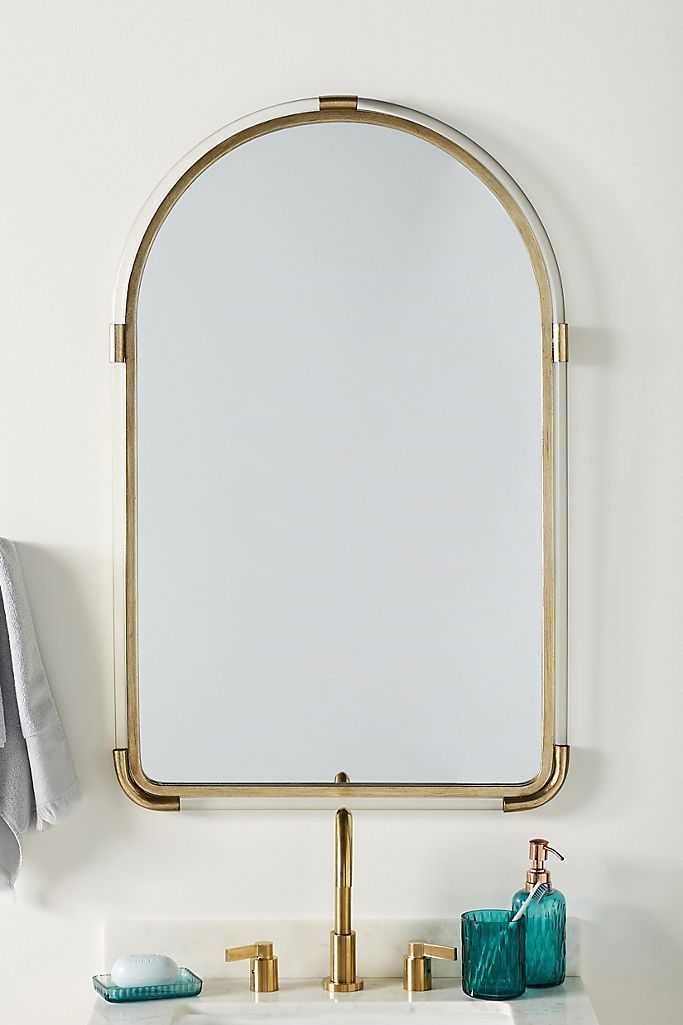 Joan Lucite and Brass Arched Mirror | Anthropologie (US)
