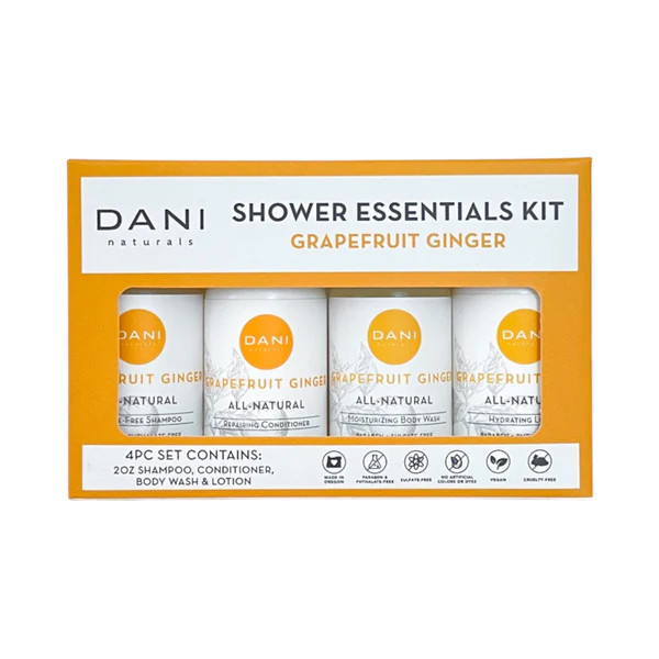 Shower Essentials Kit in Grapefruit Ginger | DANI Naturals