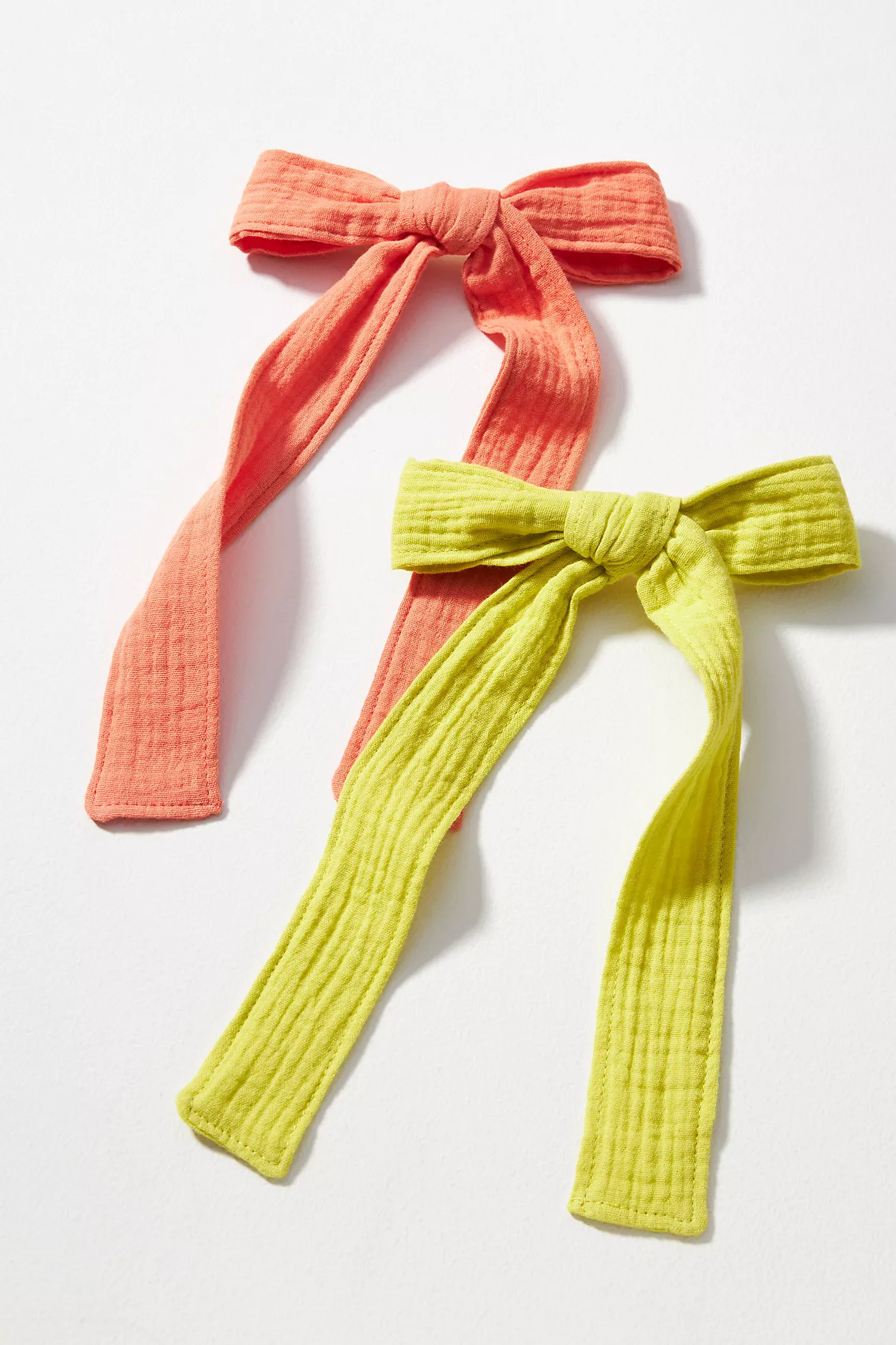 Gauzy Hair Bow Clips, Set of 2 | Anthropologie (US)
