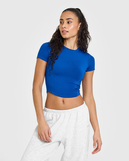 Mellow Soft Mid Short Sleeve T-Shirt | Cobalt Blue | Oner Active (UK / US)