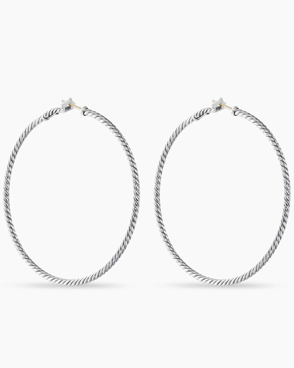Sculpted Cable Hoop Earrings | David Yurman