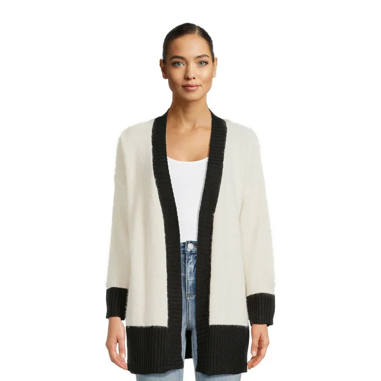 Dreamers by Debut Women's Open Front Cardigan Sweater, Midweight | Walmart (US)