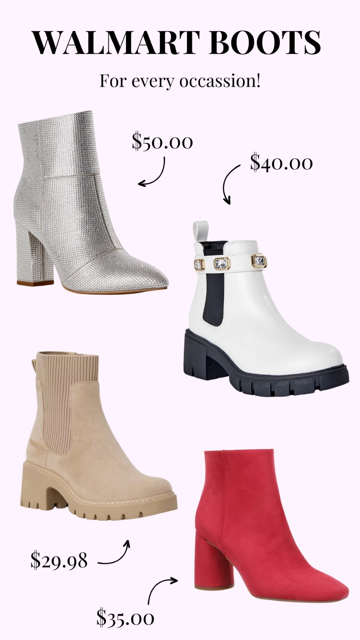 I’m in love with all of these! Fall is the season for booties! #WalmartPartner

#LTKstyletip #LTKSeasonal #LTKfindsunder50