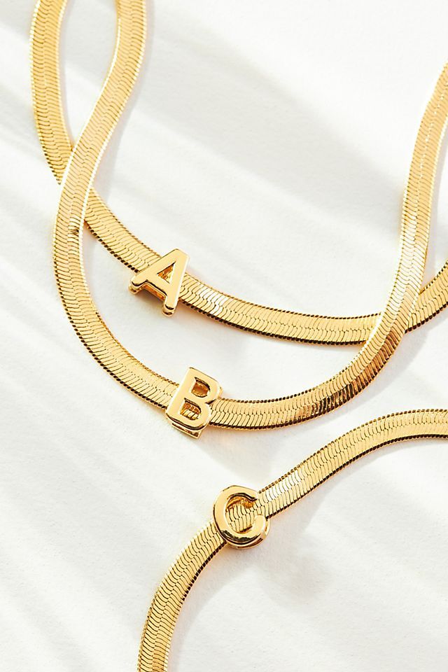 Monogram Snake Chain Bracelet | Anthropologie (US)