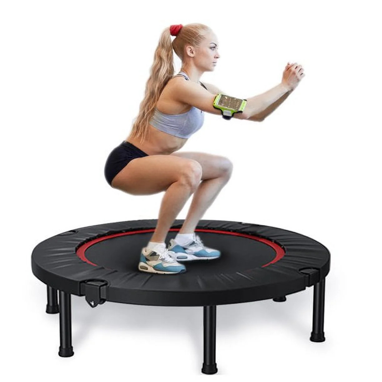 FAIZHI 40" Exercise Mini Trampoline, Foldable Rebounder Mini Trampoline for Adult, Fitness Exerci... | Walmart (US)