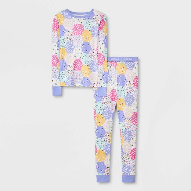 Girls' 2pc Floral 100% Cotton Pajama Set - Cat & Jack™ | Target