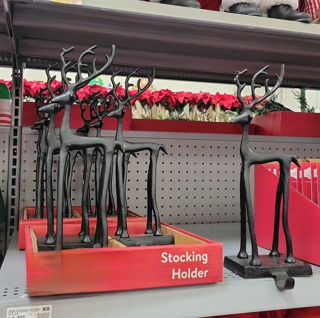 Black deer Christmas stocking holder.

#LTKHoliday #LTKSeasonal #LTKHome