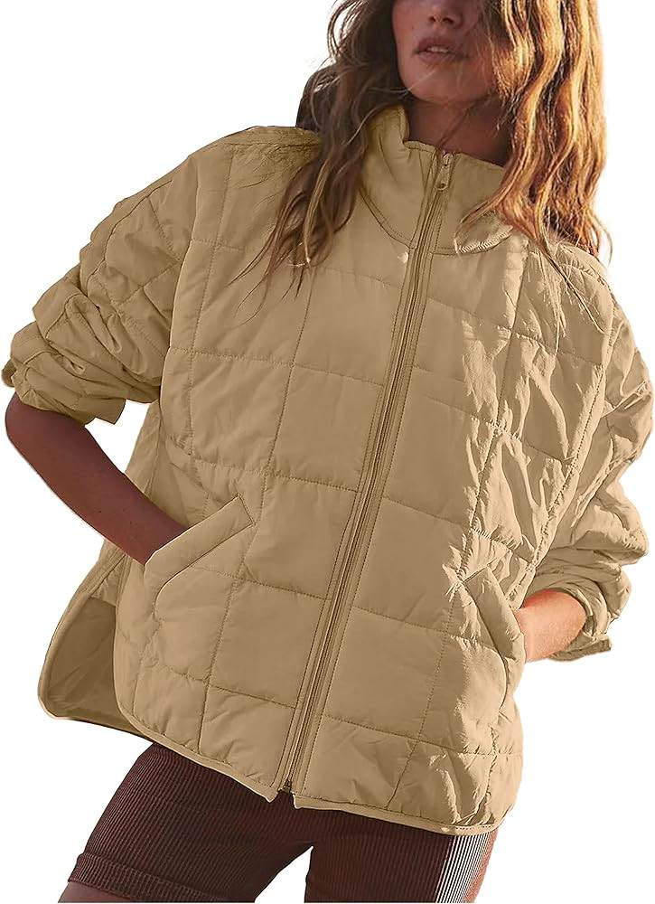 AMEBELLE Women’s Quilted Oversized Puffer Jacket Lightweight Zip Up Winter Warm Coat Outerwear ... | Amazon (US)