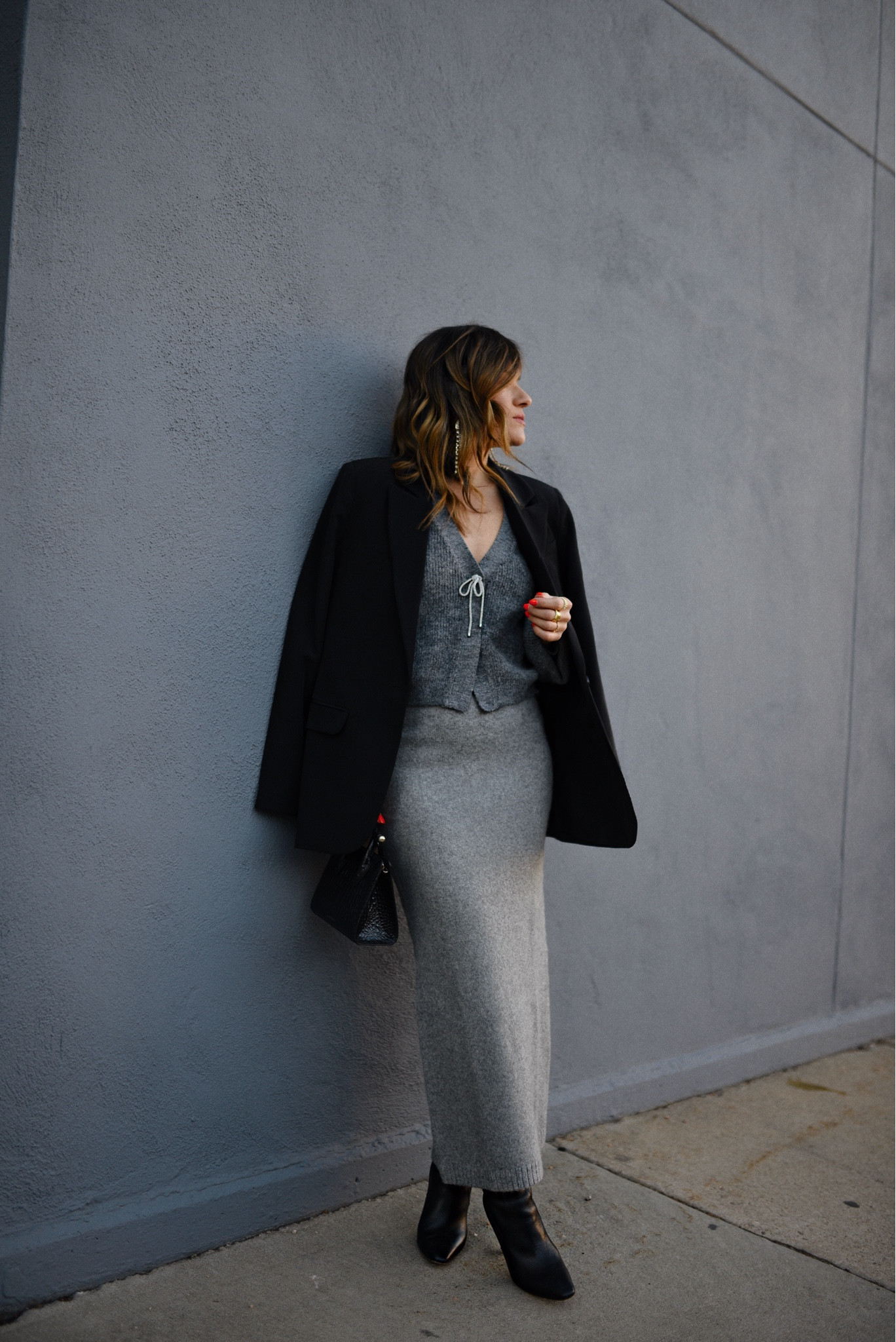 Cozy holiday look! 
Sweater size xs
Skirt size xs
Linked similar blazer

#LTKCyberWeek #LTKfindsunder50 #LTKHoliday