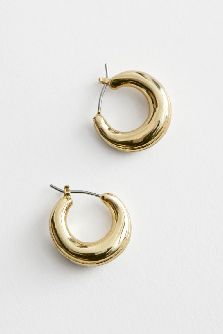 Chunky Mini Hoop Earrings | H&M (UK, MY, IN, SG, PH, TW, HK)