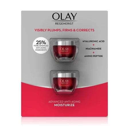 Olay Regenerist Advanced Anti-Aging Moisturizer 1.7oz Jars (2 Count) | Walmart (US)