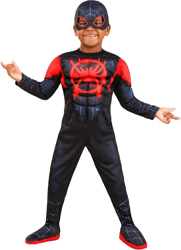 Amazon.com: Rubie's Toddler Deluxe Miles Morales Costume - 2T : Toys & Games | Amazon (US)