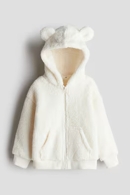 Fleece Jacket - Cream/floral - Kids | H&M US | H&M (US + CA)