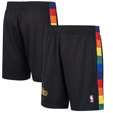 Men s Mitchell & Ness Black Denver Nuggets Hardwood Classic Reload Swingman Shorts | Walmart (US)