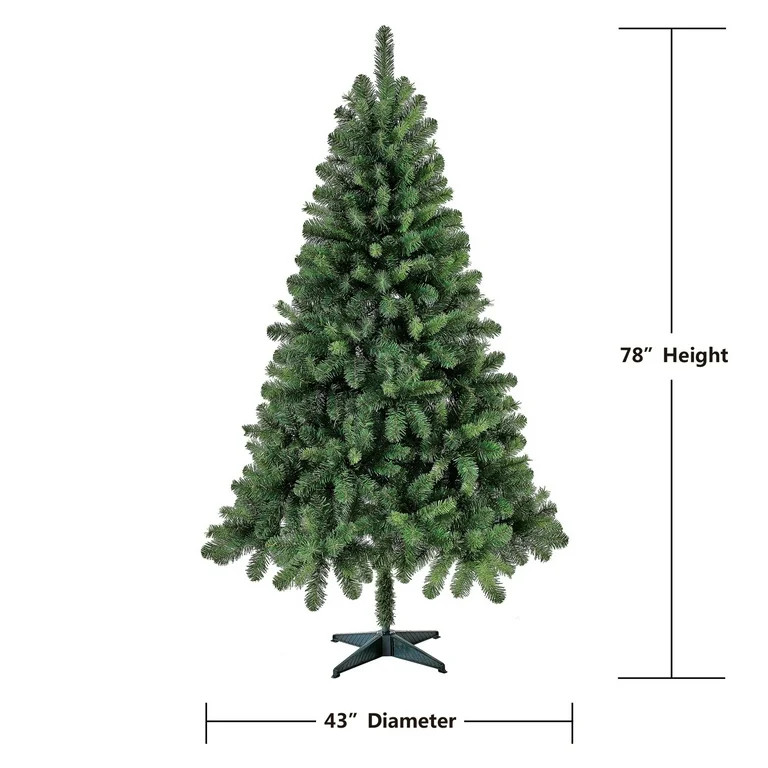 Holiday Time Jackson Spruce Artificial Christmas Tree, 6.5' | Walmart (US)
