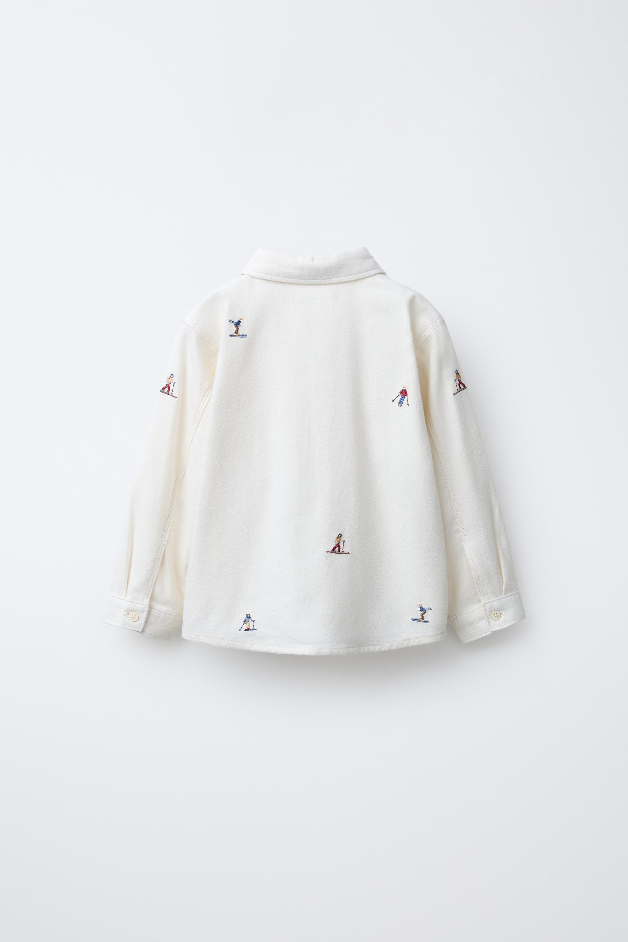 SOFT-TOUCH EMBROIDERED SKIERS SHIRT | Zara Canada
