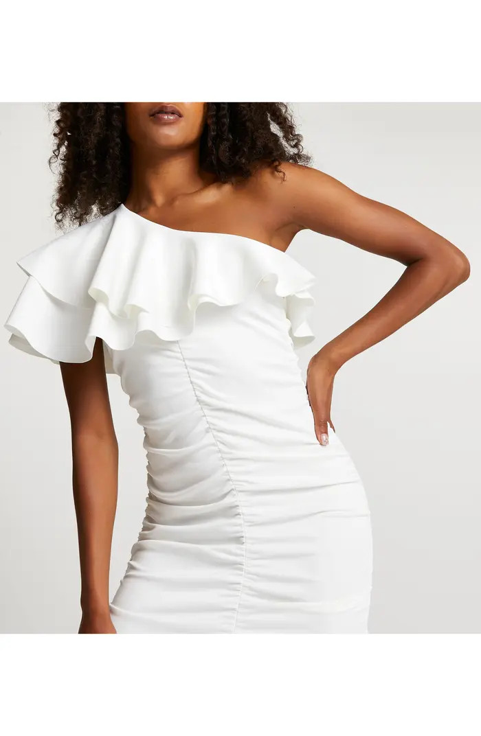 One Shoulder Ruched Dress | Nordstrom