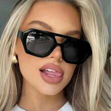 New Fashionable Square DualLens Retro Fashion Glasses For Women And Men Trendy Ocean Lens Suitable For Daily Wear | SHEIN