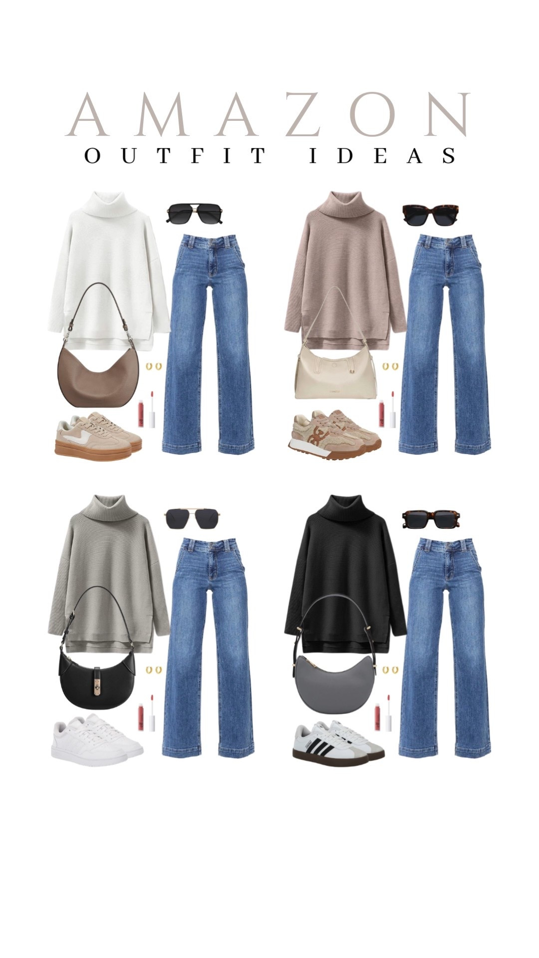 When I want cozy but still cute, these turtleneck knit pullovers are always my go to!
crescent shoulder bag, retro sunglasses, platform sneakers, hobo shoulder bag, beauty finds, affordable fashion, trendy look, viral products, casual outfit idea, how to style, ways to style, winter to spring style, amazon fashion, affordable style, winter to spring outfit idea

#LTKSeasonal #LTKootd #LTKU