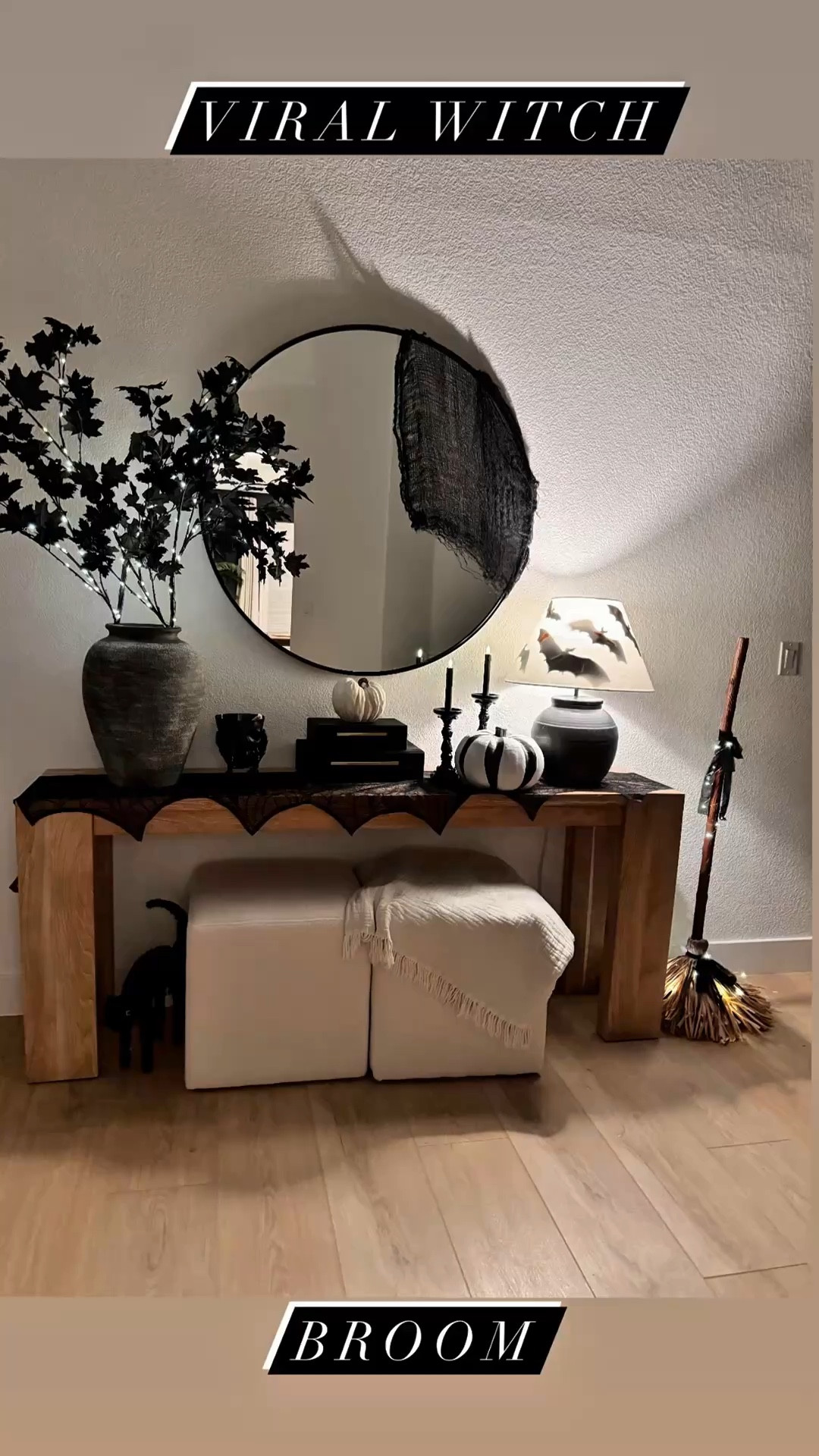 Comment SPOOKY for the link!

This Amazon dancing witch broom is so fun! 🧹 I added twinkling fairy lights and a black ribbon to give it a little extra touch! 🧙‍♀️









.
.
.
.
.
.
#amazonfinds #witch #witchbroom #halloween #summerween #spookyseason #spookyszn #trending #viral #explore #amazonhomefinds #halloweendecor #halloweendecorating #spookyscaryskeletons 


#LTKHome #LTKSeasonal #LTKParties