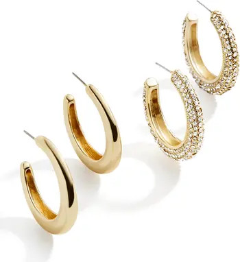 Melina Assorted Set of 2 Hoop Earrings | Nordstrom