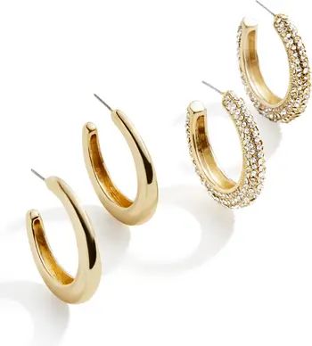 Melina Assorted Set of 2 Hoop Earrings | Nordstrom Rack