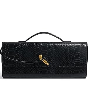 Woven Clutch Purses for Women, Leather Evening Bag Shoulder Handbag Formal Satchel Crossbody Purs... | Amazon (UK)