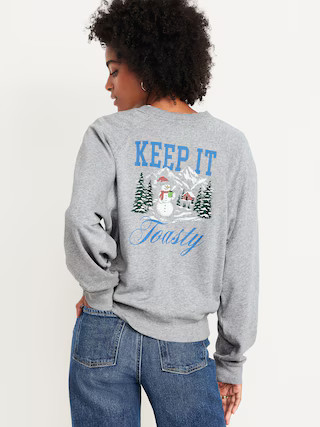 SoComfy Oversized Graphic Sweatshirt | Old Navy (US)