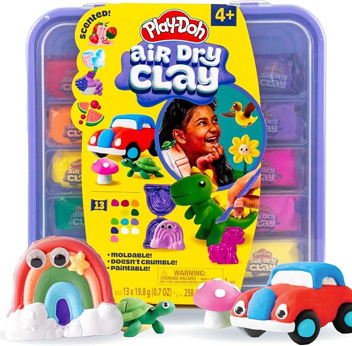 Play-Doh Air Dry Clay Case, 13 Clays, for Kids 4+ | Amazon (UK)