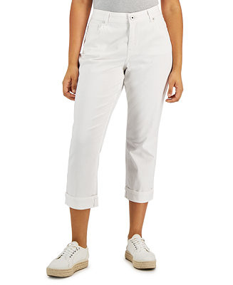 Women's Curvy Cuffed Capri Jeans, Created for Macy's | Macys (US)