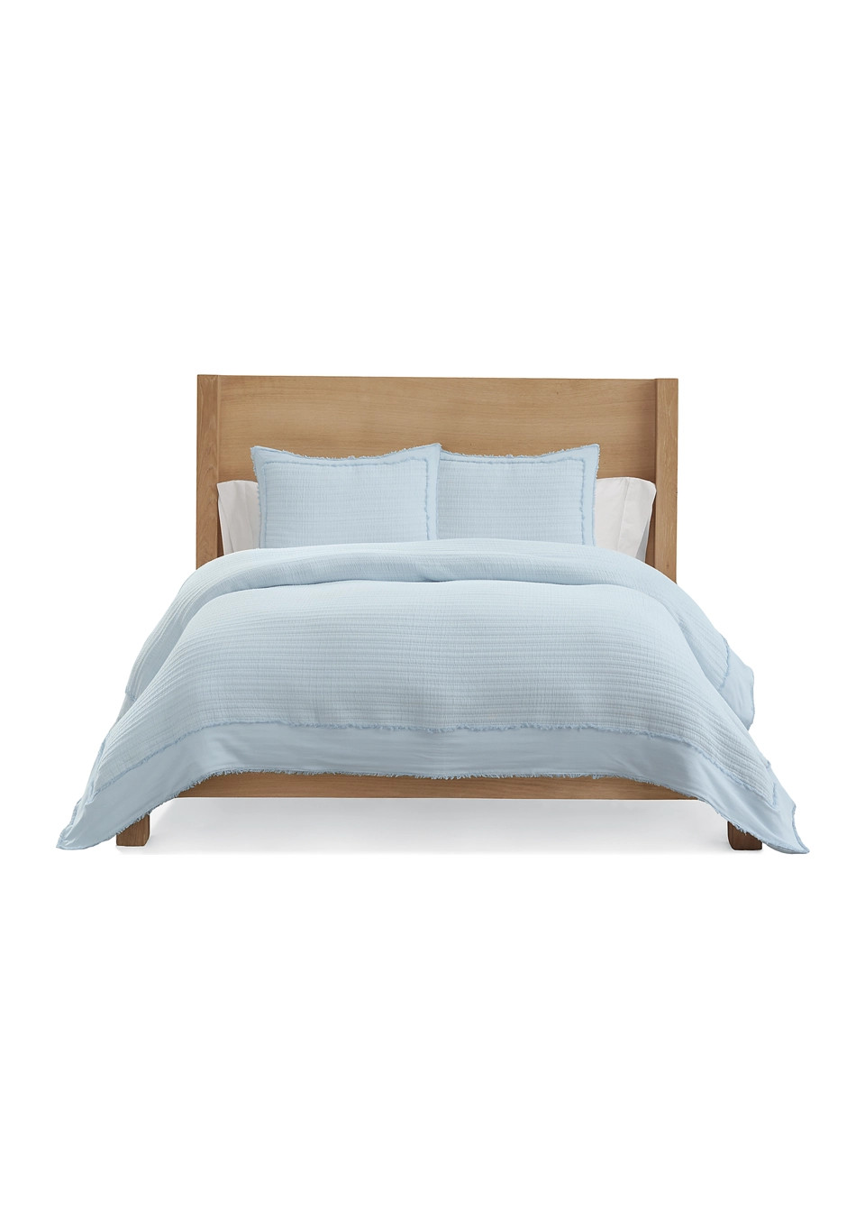Crown & Ivy™ Skylar Blue 3 Piece Quilt Set | Belk