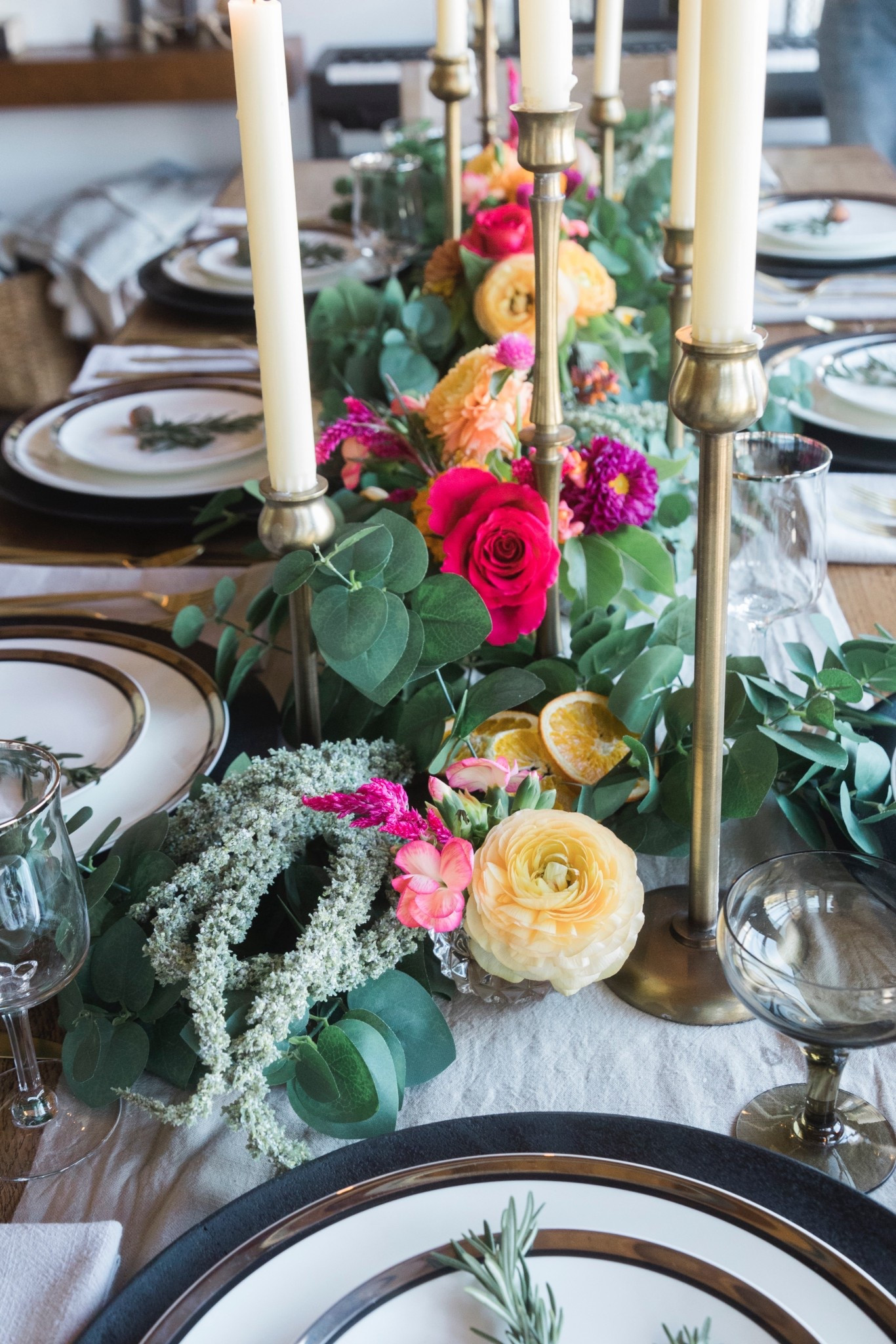 Bright and cheery Thanksgiving tablescape. 

#LTKHoliday #LTKSeasonal #LTKParties