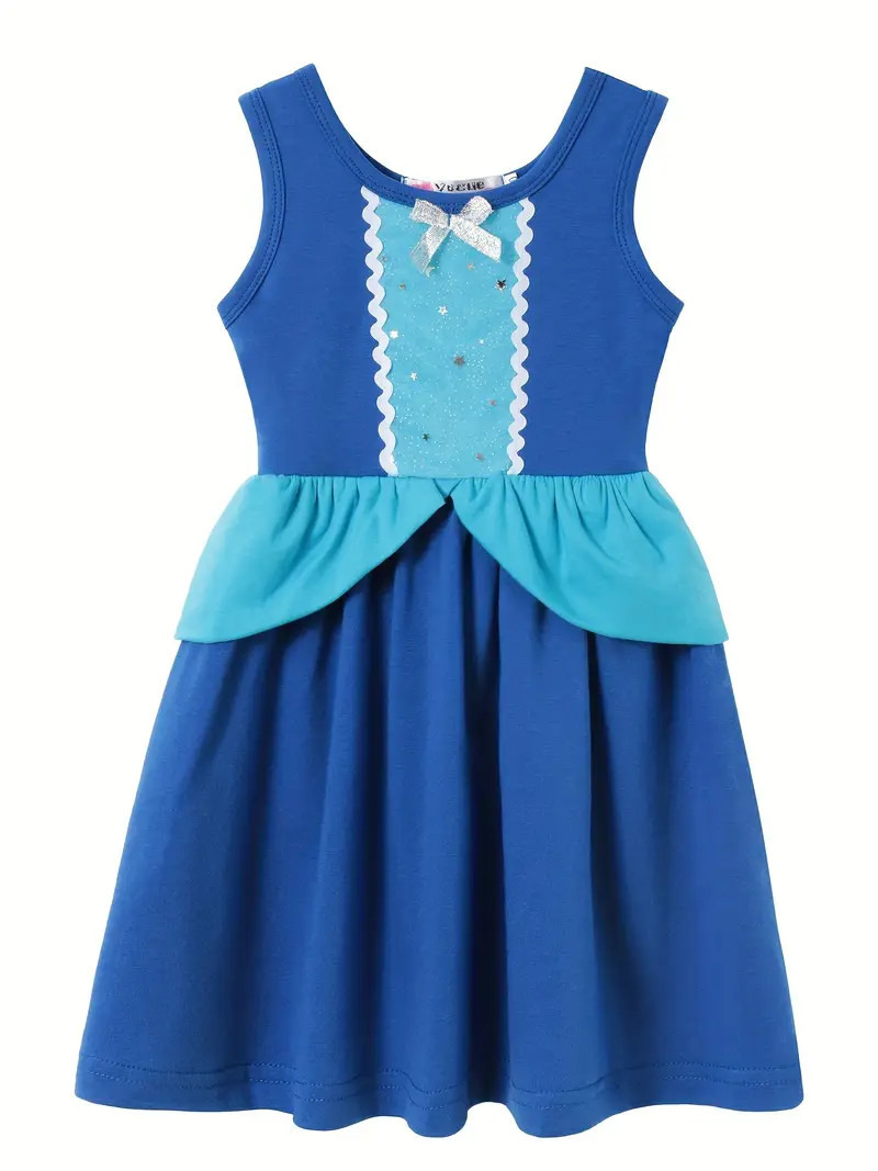 Girls Mesh Stitching Sequins Star Bowknot Round Neck - Temu | Temu Affiliate Program