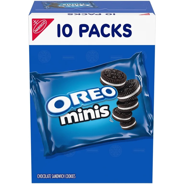 OREO Mini Chocolate Sandwich Cookies, 10 Snack Packs | Walmart (US)