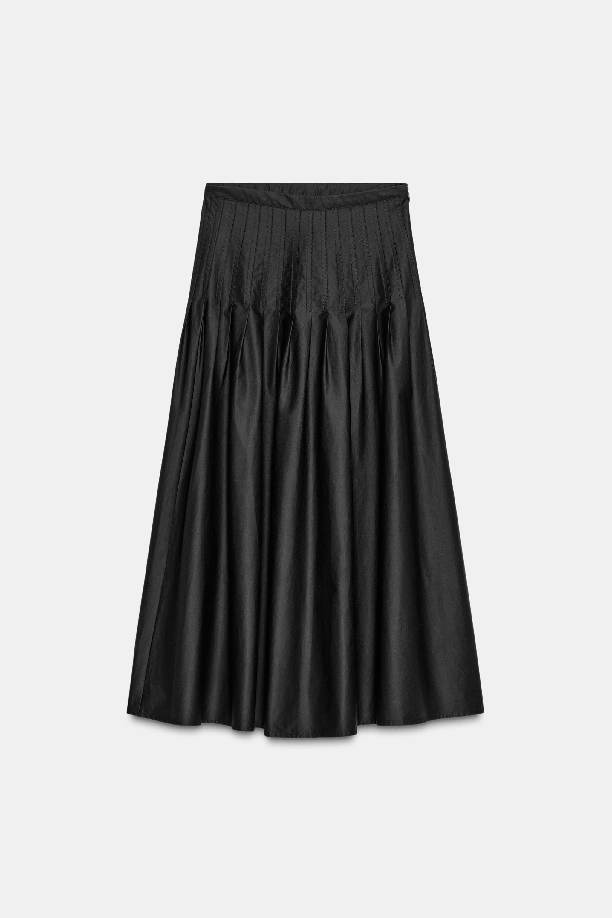 PLEATED MIDI SKIRT | Zara US
