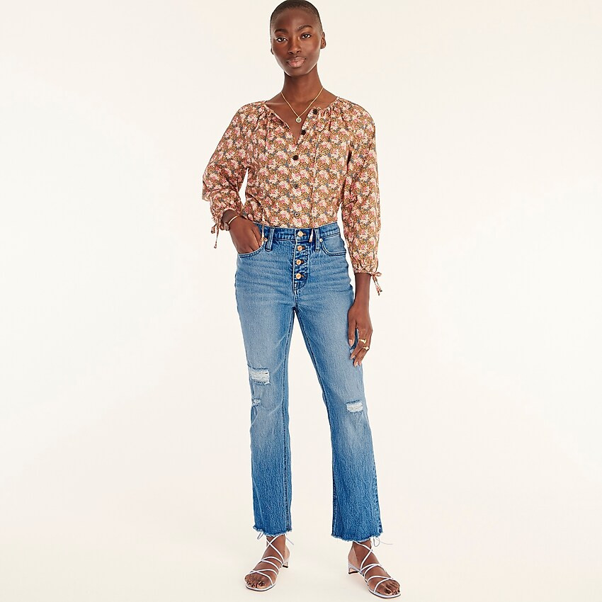 10" demi-boot crop jean in Greenwich Street wash | J. Crew US