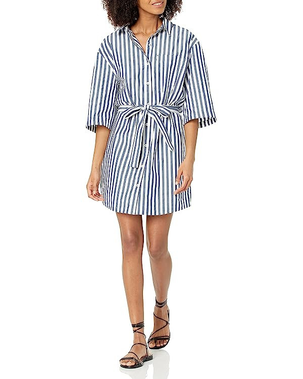 The Drop Women's Dakota Belted Mini Shirt Dress | Amazon (US)