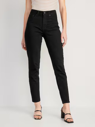 High-Waisted OG Straight Black Jeans for Women | Old Navy (US)
