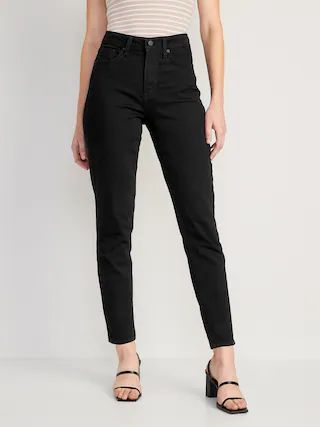 High-Waisted O.G. Straight Black Jeans for Women | Old Navy (US)