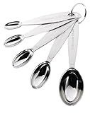 Cuisipro Stainless Steel Measuring Spoon Set Silver, Standard | Amazon (US)