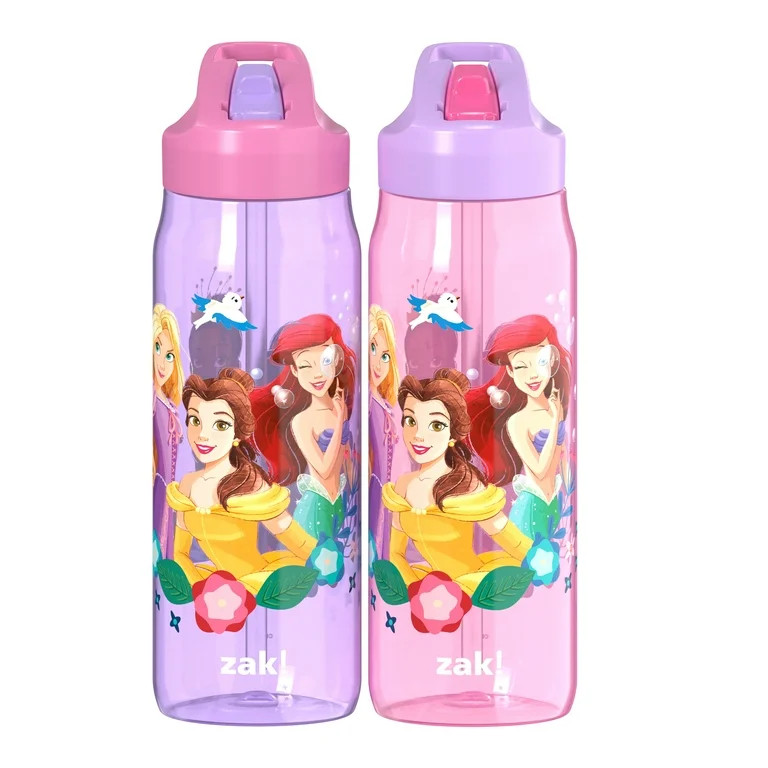 Zak Designs 2 Pack 20oz Bottle Princess | Walmart (US)
